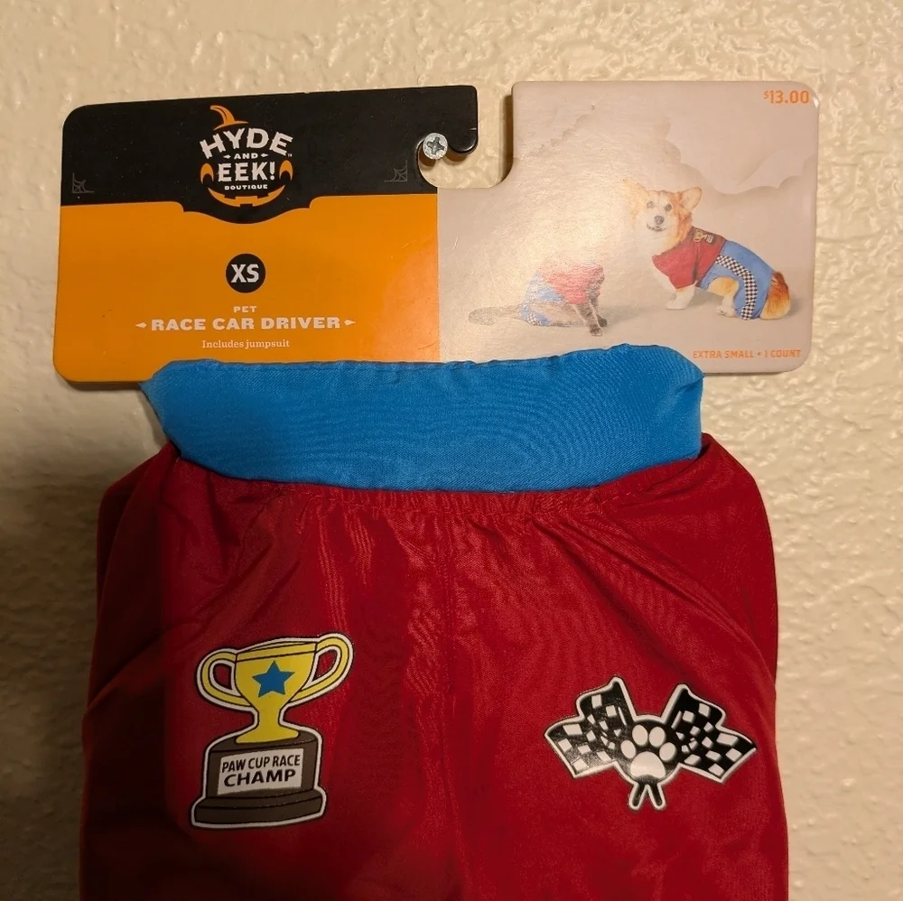 Pet Racing-Themed One Piece by - Red and Blue Nwt